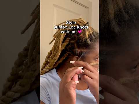 style jumbo twist loc knots 💞 #locs #twist #locstyles #grwm