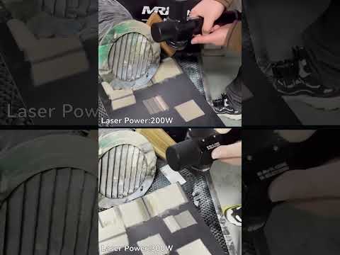 The comparison between 200W and 300W laser cleaning machine for wood paint removal