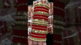 #shortvideo buy a attractive designer bridal chooda❤🤗 #shoppingaza #bridalchoda #banglescollections