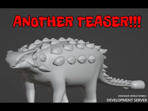 New Ankylosaur remodel teaser(Full Look!) - Dinosaur World Mobile