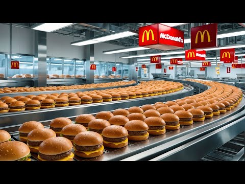 How Mcdonald's Burgers Are Made | Food Processing Video