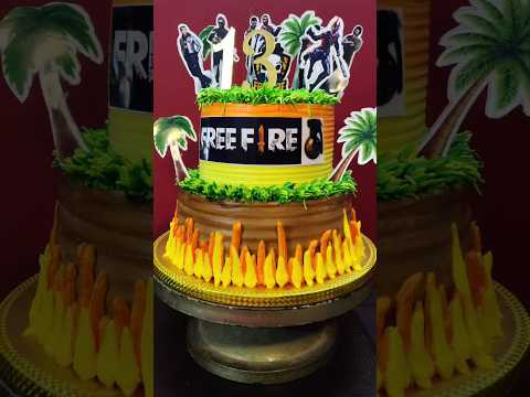 Freefire Cake Design, Free Fire Cake #shorts #youtubeshorts #clarisascreations