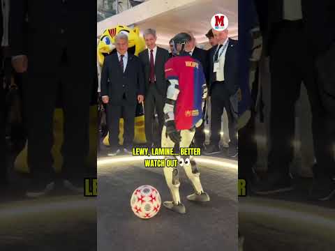 Lamine, Lewy… time to step up. Laporta’s latest signing doesn’t get tired. 👀🤖#Barcelona #Barca