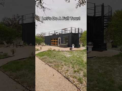 40ft Prefab Tiny Shipping Container Home! (60 Second Airbnb Tour)