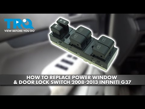 How to Replace Power Window & Door Lock Switch 2008-2013 INFINITI G37