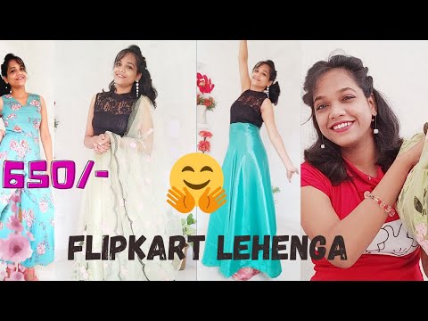 Flipkart Lehenga Under 650/-|| Affordable Jumpsuit, Lehenga and Dresses😍😎😻