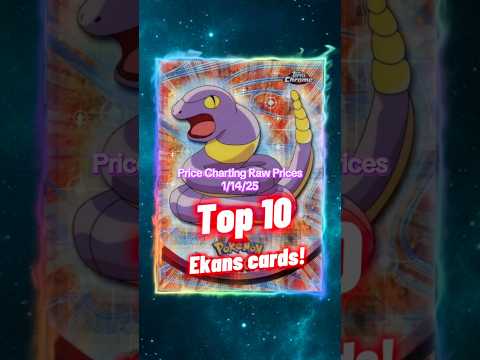 Top 10 EXPENSIVE Ekans Pokémon Cards 🐍 #shorts #ekans #top10