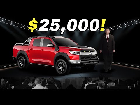 China Reveals ALL NEW $25,000 Pickup Truck That Shocks The Entire Automobile Industry!