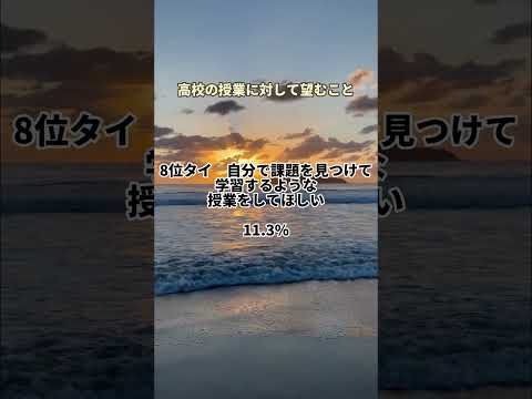 【通信制高校ナビ】高校生活に関するアンケート 高校の授業に対して望むこと