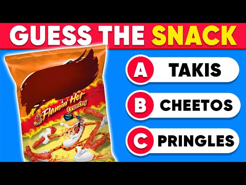 Guess The Snack By Packaging | Guess The Food Quiz Trivia Challenge | Daily Quiz