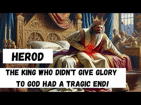 Herod: the king who, for not giving Glory to God, died eaten by worms.