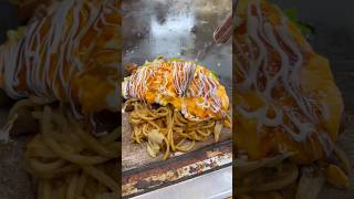 【神戸長田のソウルフード】ぼっかけオムそば 高速オムレツ Omelet fried noodles! yakisoba 焼きそば専門店 長田本庄軒 三宮センタープラザ