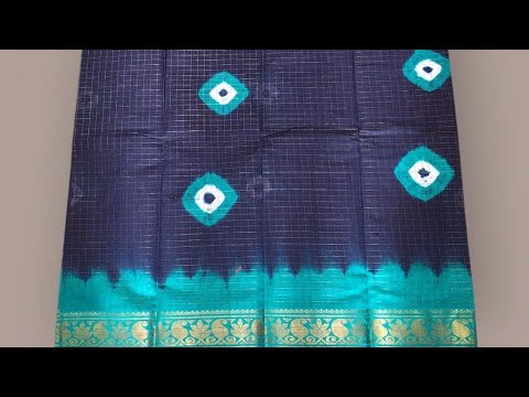 Madurai Sungudi Cotton checked Sarees 750 only WHATSAPP 9790271649 Saree Only bandhini  Design