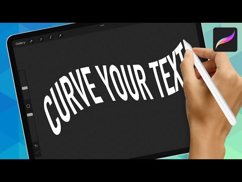 Curve Text In Procreate