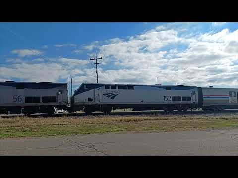 Amtrak 56 Leads Train #6 Princeton, IL 11/12/24