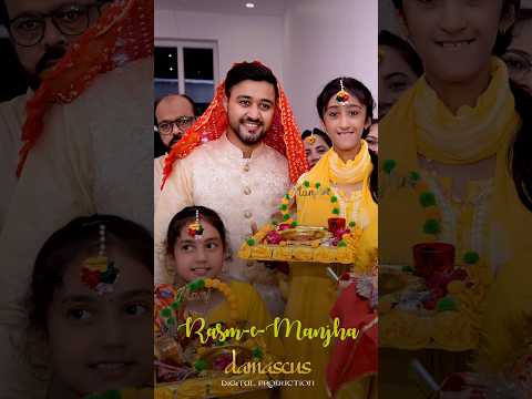 Rasm-e-Mayo🌻 #weddingphotography #weddingvideo #mayo #ytviral #ytshots #shorts #groom #shadimubarak