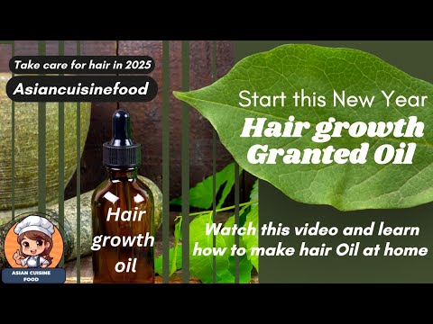 Homemade Herbal Organic hair growth oil by @Asiancuisinefood