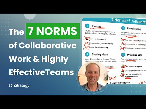 The 7 Norms of Collaborative Work & Highly Effective Teamns