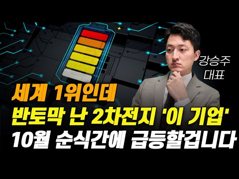 [주식] 세계 1위인데 반토막 난 2차전지 '이 기업' 10월 순식간에 급등할 겁니다.[2차전지관련주, 에코프로, 주식전망, 한농화성, 포스코홀딩스, 10월주식전망]