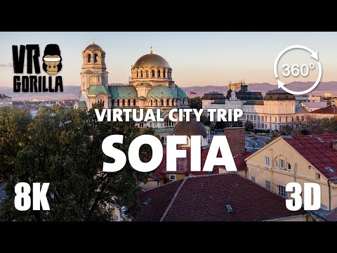 Sofia, Bulgaria Guided Tour in 360 VR (short) - Virtual City Trip -  8K 360 3D