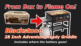 Blackstone 28 Inch Adventure Ready Griddle! From Unboxing to First Use. Complete Tutorial