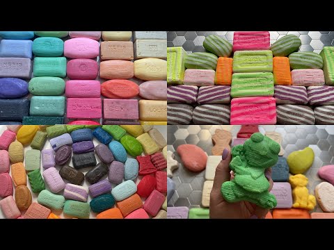 Compilation of the first slices of soap cubes | Первые срезы мыльных кубиков