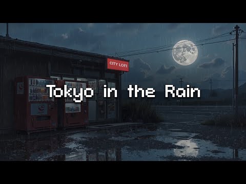 Tokyo in the Rain ☔ Lofi Tunes & Rainy Moods 🌧️ Lo fi rhythm helps you sleep well and relax