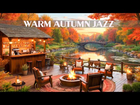 Warm Morning Jazz Music at Fall Coffee Shop Ambience🍂Smooth October Bossa Nova Music for Good Mood