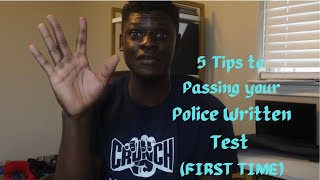 Pass your Police Written Test with these 5 Tips (First Time)