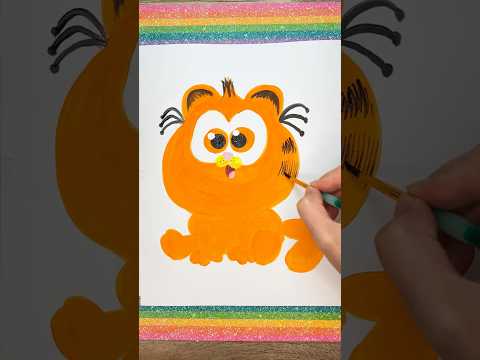 Cute Baby Garfield | Art for Kids #shorts #artforkids #cuteart