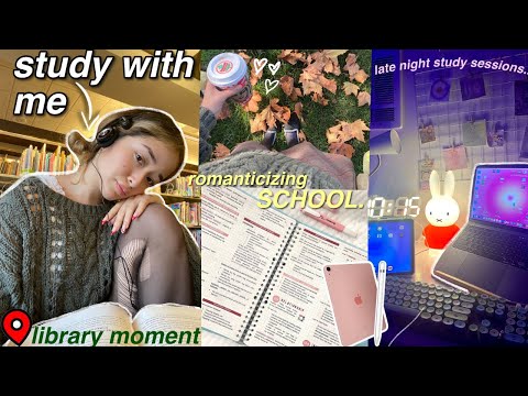 STUDY WITH ME VLOG ♡ how i study effectively + take notes! *this will motivate you*