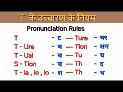 T के उच्चारण के नियम | Pronunciation Rules | Learn English Grammer | Learn English speaking Easily