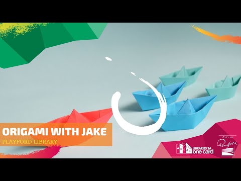 Make Origami with Jake from the Playford Library