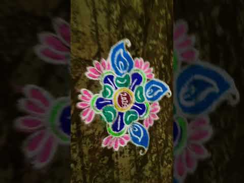 New year rangoli designs#rangoli#new year# 2025 # youtube # ddn #shortvideo