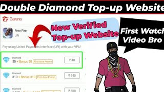 💎 Free Fire Double Diamond Website | New FreefireTopup Website | 100 bonus diamond top up free fire