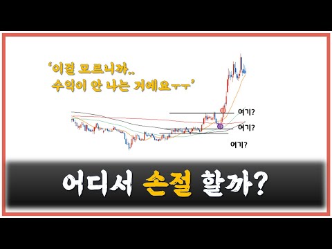 【중급-차트편#22】 어려운 손절? 딱 정리해 드릴께요~!!