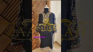 Black Punjabi Suit Zardosi hand work........ Zaafirah Boutique