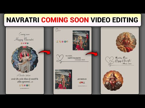 Navratri Coming Soon Status Video Editing 2024 | Alight Motion