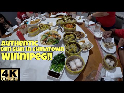 WINNIPEG LOCAL FOOD!! AUTHENTIC DIM SUM IN CHINATOWN WINNIPEG MANITOBA 🥟!! [4K]