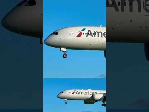 American Airlines landing at Barcelona #youtubeshorts #remix #shorts #planespotting #aviation