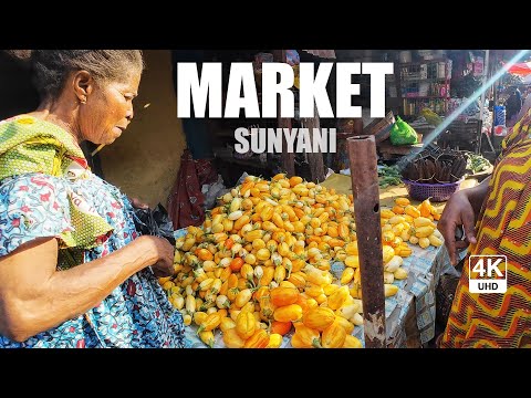 Sunyani Market on a Saturday E03 in the Bono Region of Ghana 4K