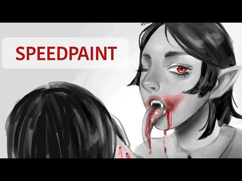 Vampire drawing in procreate ☆[Speedpaint]☆