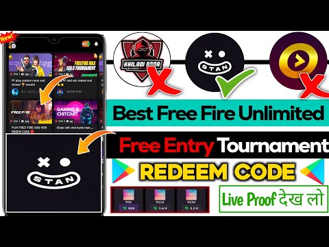 Free Fire Unlimited Free Entry Tournament App | Free fire best trusted tournament app | Stan app ff