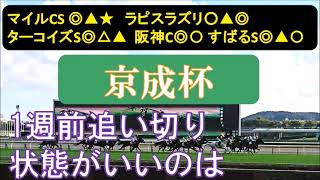 京成杯2025　1週前追い切り　中間の調整過程など。