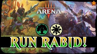 BEST RABBITS EVER! | MTG Arena - Selesnya Rabbit Swarm Stompy Tokens FOUNDATIONS Standard Deck