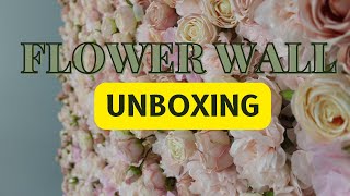 Artificial Flower Wall Unboxing