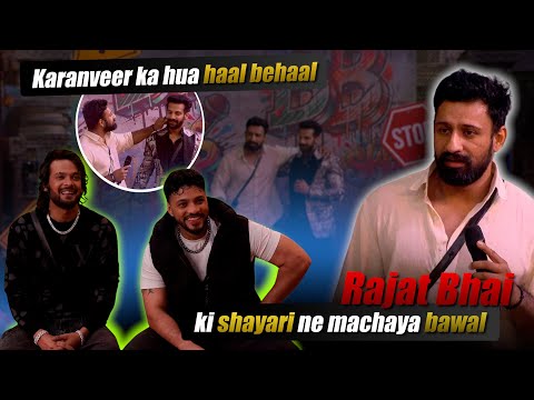 Rajat Bhai  Ki Shayari Ne Machaya Bawaal Karanveer Ka Hua Haal Behaal - BB18 | Rajat Dalal |