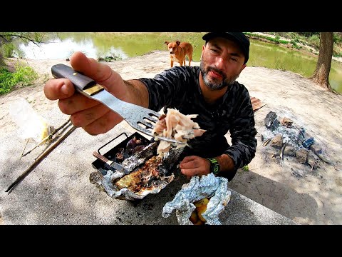 Acampando solo, Pesca y Cocina de carpa. Carpfishing. Pesca urbana