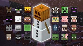 SNOW GOLEM VS ALL MOBS | MINECRAFT