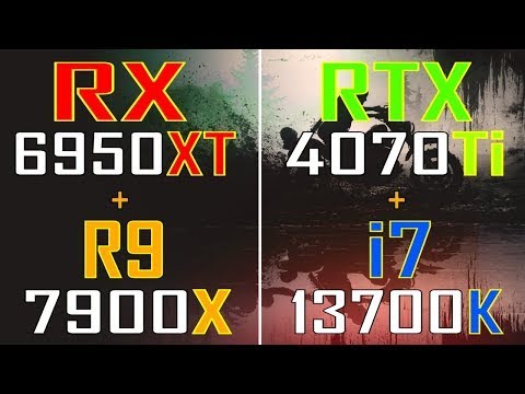 RTX 4070Ti +INTEL i7 13700K vs RX 6950XT + RYZEN 9 7900X // PC GAMES